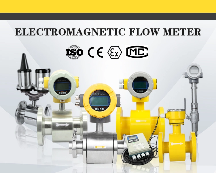 1/2", 1", 2", 3", 4", 6", 8" & 12" ANSI Pipe Flange Size Electromagnetic Mag Flow Meters