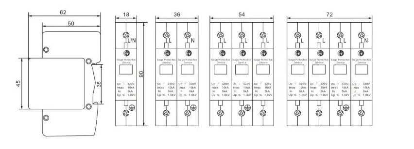 40ka Customized Surge Protective Device SPD