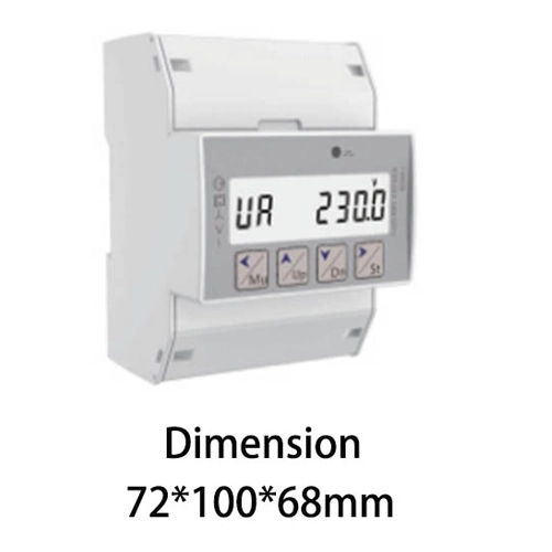 At180g-CT Three Phase DIN Rail Energy Meter, CT Power Meter, DIN Rail Electric Meter