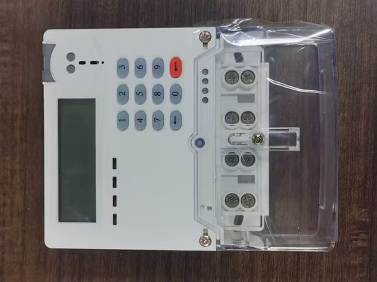DDZY876 STS prépaiement monophasé deux fils clavier fendu compteur d'énergie électronique intelligent