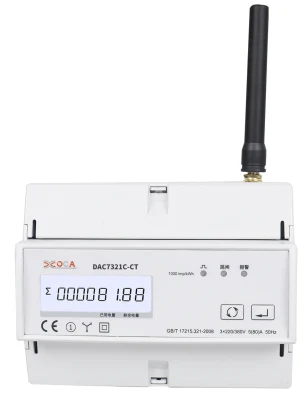 Dac7321c-CT rail DIN sans fil avec compteur d'énergie intelligent électronique CT