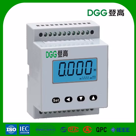IEC-62053 Dss1946-L Compteur d'énergie électrique numérique triphasé à quatre fils sur rail DIN