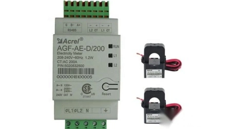 Acrel Agf-Ae-D/200 ANSI UL RS485 Sunspec Compteur d'énergie solaire sur rail DIN pour système de surveillance PV