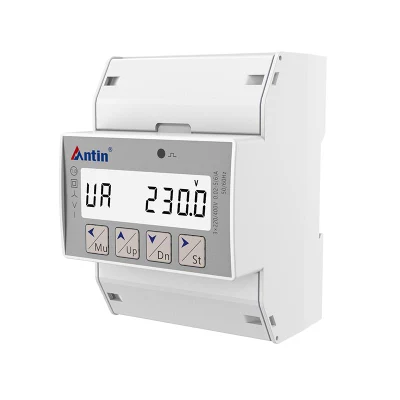 Compteur d'énergie sur rail DIN triphasé At180g-CT, wattmètre CT, compteur électrique sur rail DIN